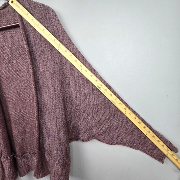 FREE PEOPLE Motions Open Dolman Sleeve Cardigan Sweater Burgundy Womens Size M - Picture 11 of 12